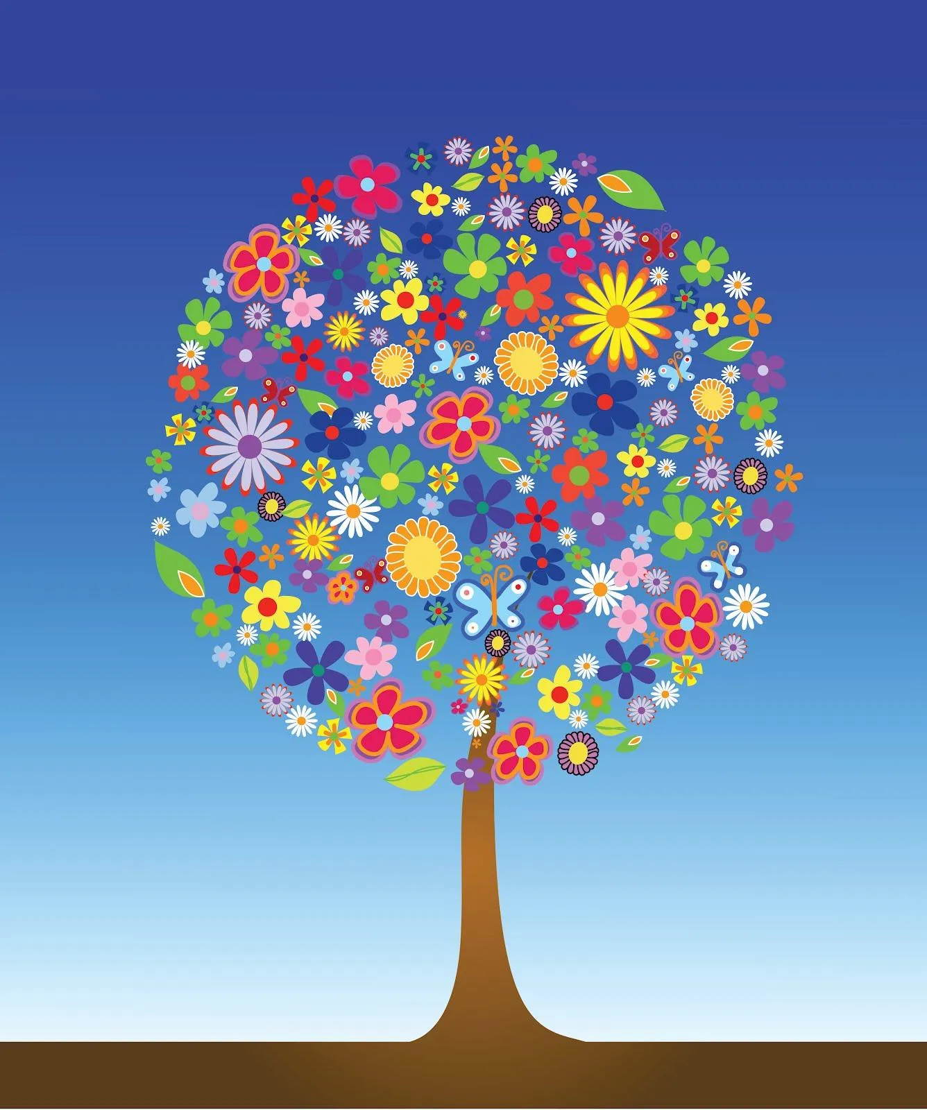 Arbol Floral - Vector |  .eps / .jpg / .pdf   | 3.1 MB | .zip