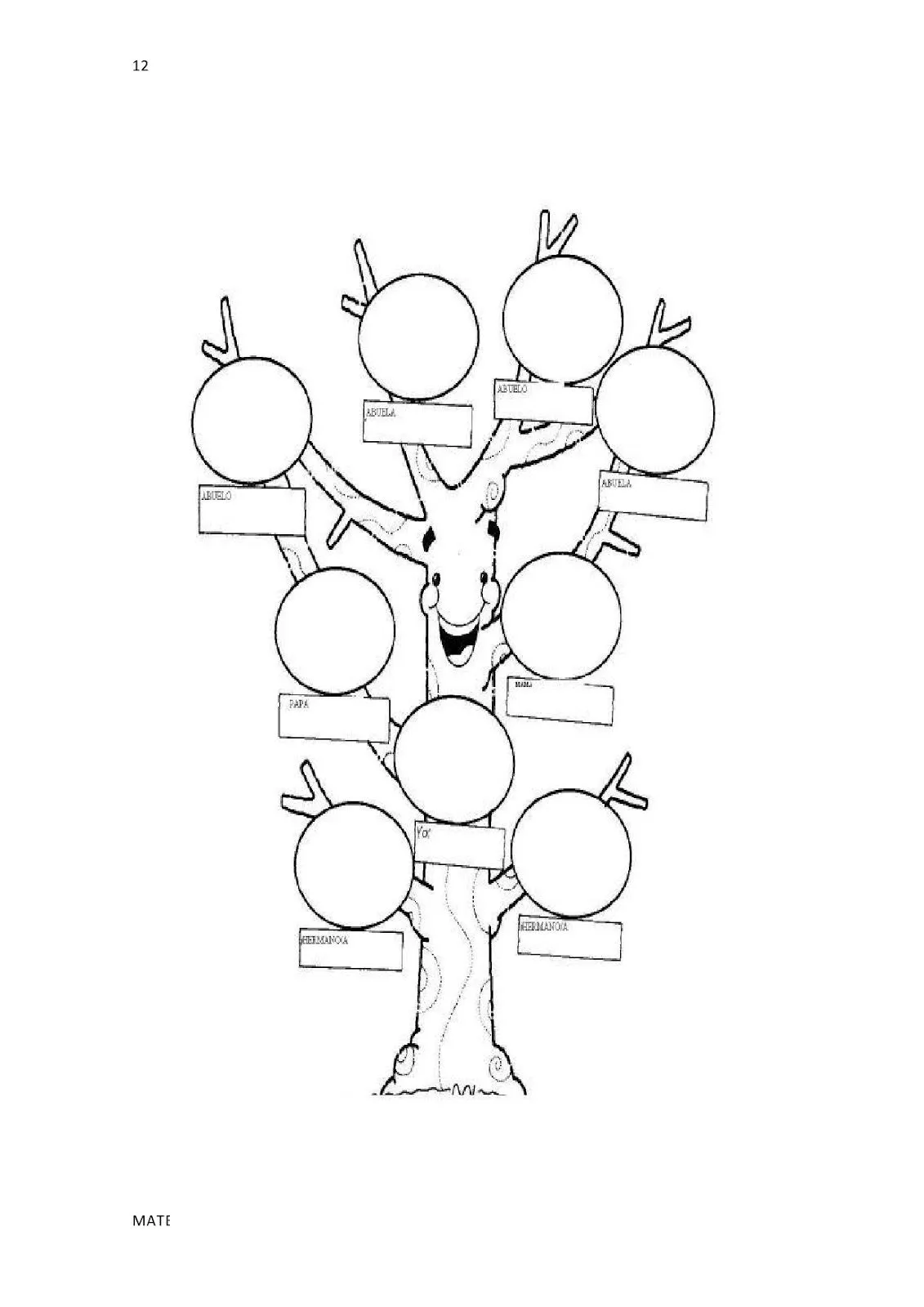 Arbol Genealogico Para Colorear Dibujos Para Colorear Imagixs