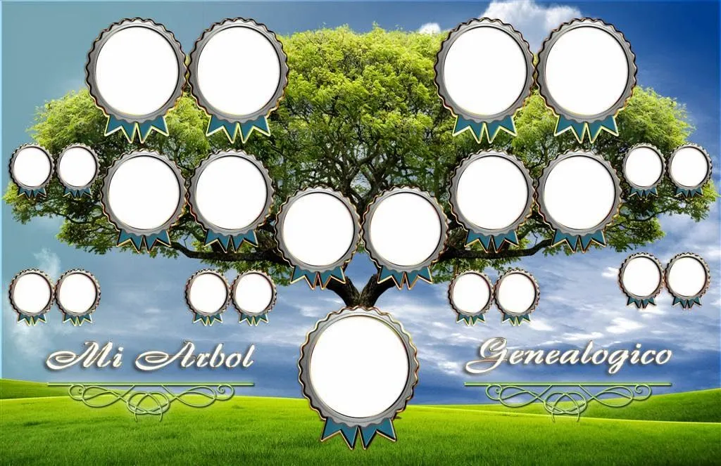 Árbol genealógico que incluyen a tíos, primos, hermanos y ...