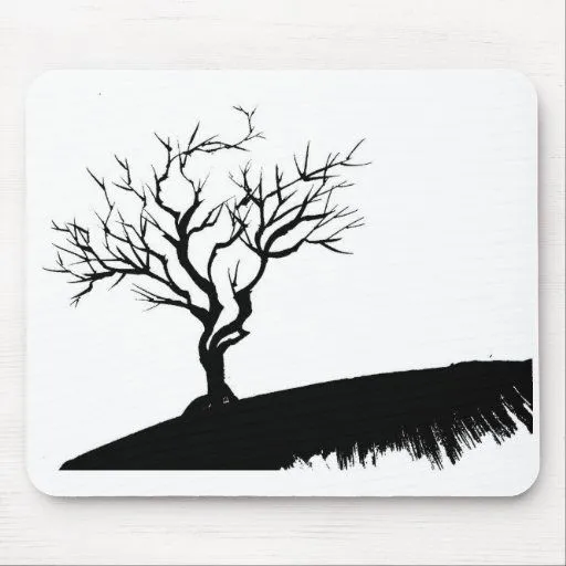 Árbol gótico Mousepad Alfombrillas De Ratones de Zazzle.