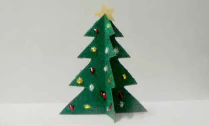 Como hacer un arbol de navidad de papel - Imagui