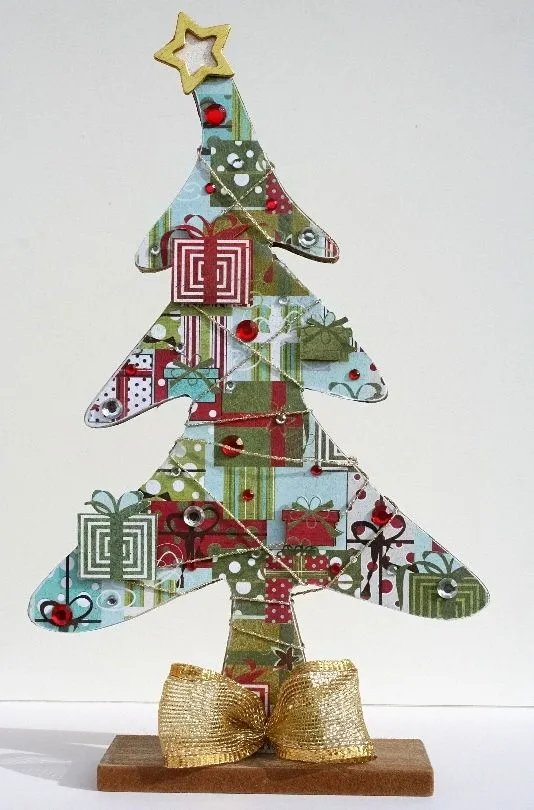 Arbol de navidad con papel - Paper Christmas Tree - Memorias de Papel