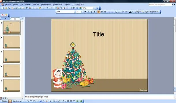 Árbol de Navidad Plantilla PowerPoint | Plantillas PowerPoint Gratis