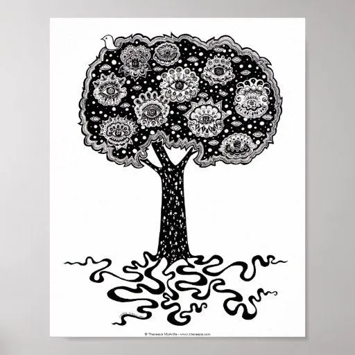 Árbol del poster de la vida o de la impresión de l | Zazzle