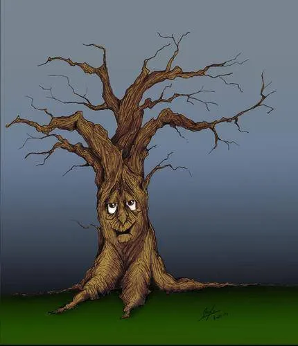 Arbol seco y facil de dibujar - Imagui