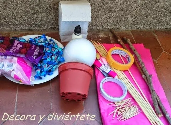 Árboles de chuches ... el tutorial del paso a paso de como ...