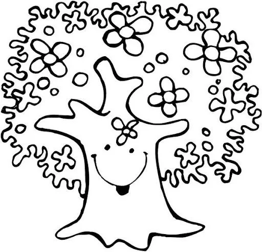 ARBOLES PARA COLOREAR