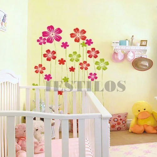 de árboles y flores de pvc de pared pegatinas de calcomanías para ...