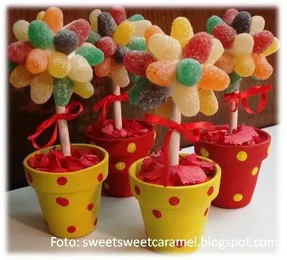 ARBOLITOS CON GOMITAS | decoraciones con comida | Pinterest