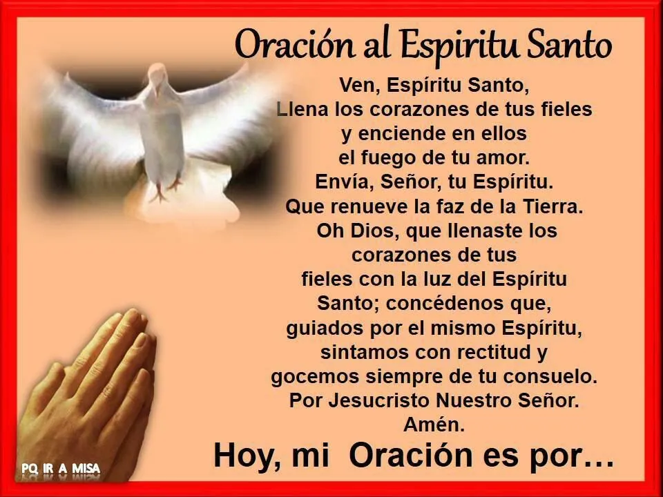 Arcangel Gabriel: Oración al Espíritu Santo!