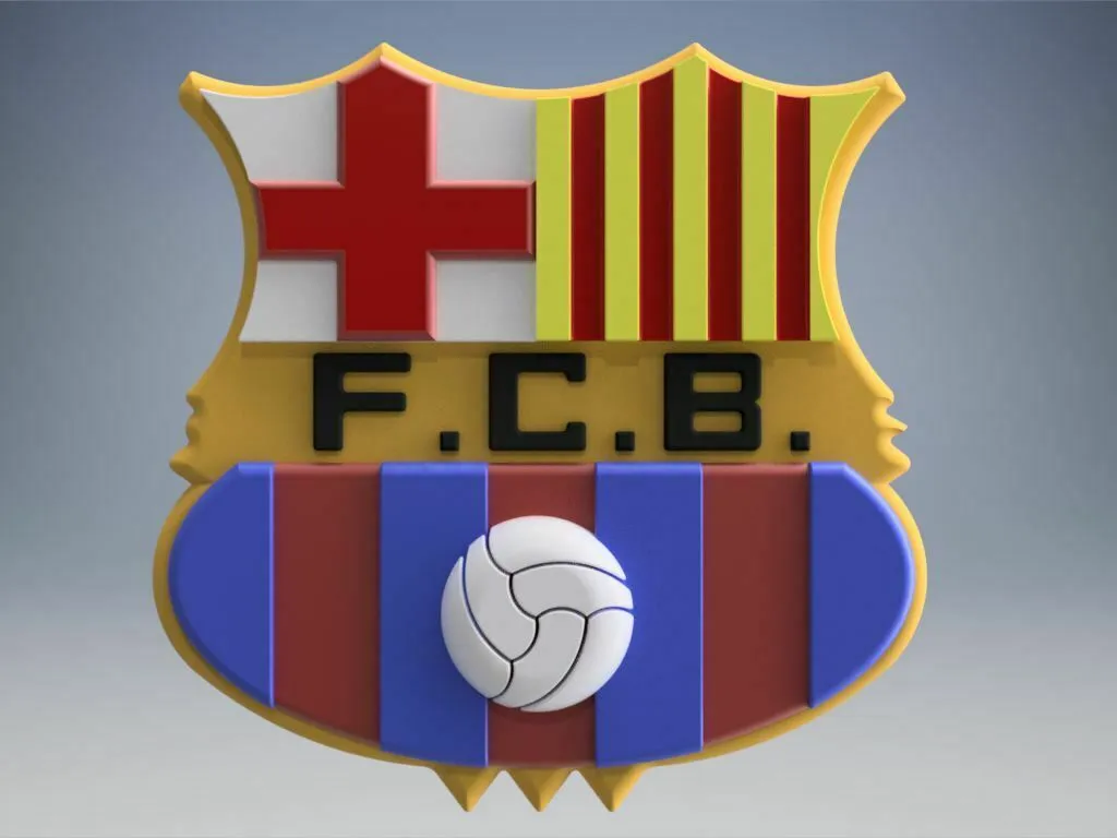 Archivo STL gratis escudo FC Barcelona・Modelo para descargar y imprimir en  3D・Cults