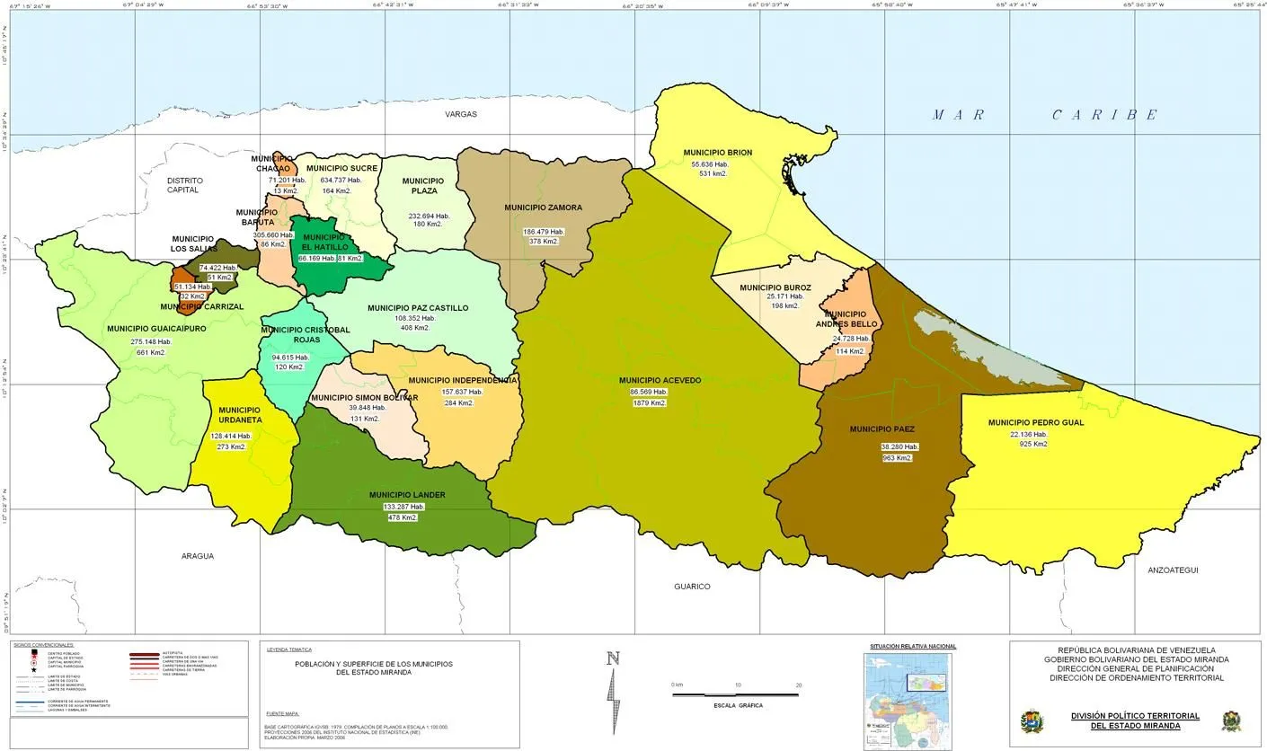 Archivo:Mapa de Municipios del Estado Miranda.jpg - La Venciclopedia