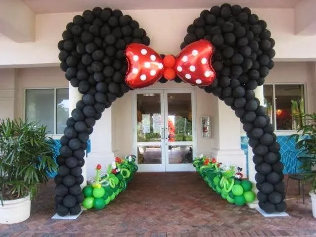 LA VIDA EN IMAGENES Y REFLEXIONES: ARCO DE GLOBOS MINNIE MOUSE ...