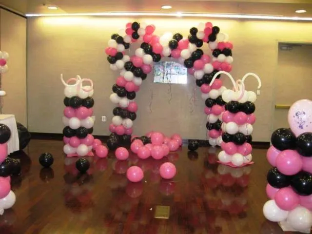Arco de globos de la Minnie - Imagui