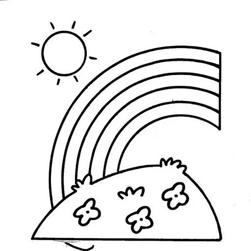 ARCO IRIS PARA COLOREAR