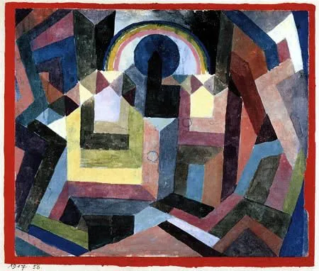 Con el arco iris - Paul Klee - como impresión artística de reproArte