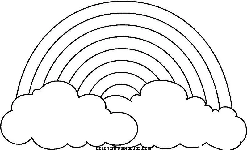 Acoiris para colorear el arcoiris - Imagui