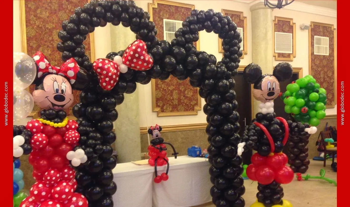 Arco y Muñecos de Mickey y Minnie Mouse - Globodec :: Arte y ...