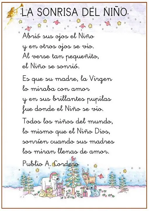 El arcoiris de Infantil: POEMAS DE NAVIDAD