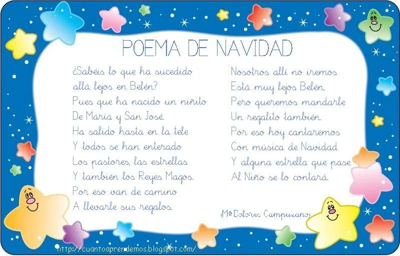 El arcoiris de Infantil: POEMAS DE NAVIDAD