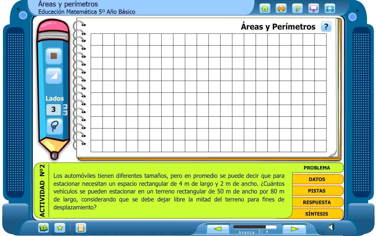 Áreas y perímetros | Recurso educativo 45386 - Tiching