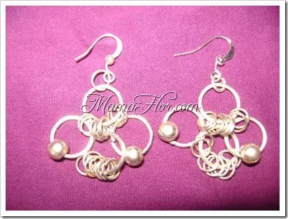 Como hacer aretes con argollas - Manualidades MamaFlor