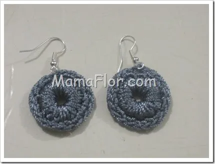 Aretes de Argollitas Tejidas a Crochet - Manualidades MamaFlor