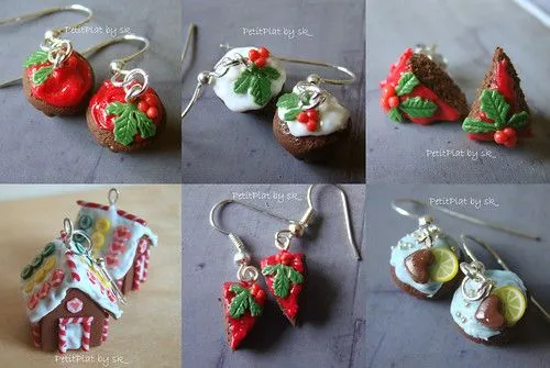 Aretes de pasta flexible navideños - LA CASITA DE MABELY - Gabitos
