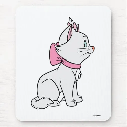 Aristocats' Marie sitting Disney Mouse Pads from Zazzle.