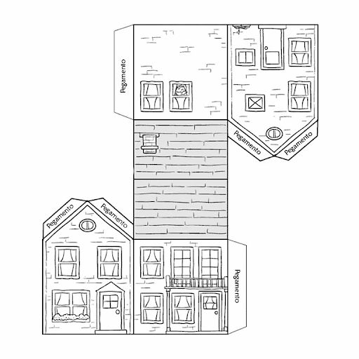 Armables de papel para imprimir de casas - Imagui