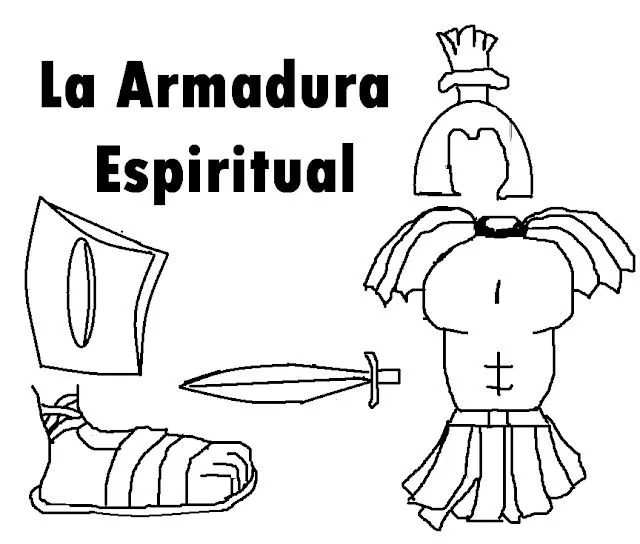 La armadura de Dios para colorear - Imagui