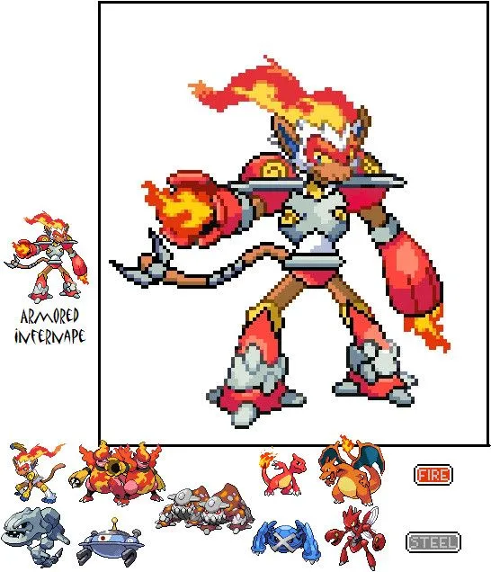 Armored Infernape by SuperSonicGX on deviantART