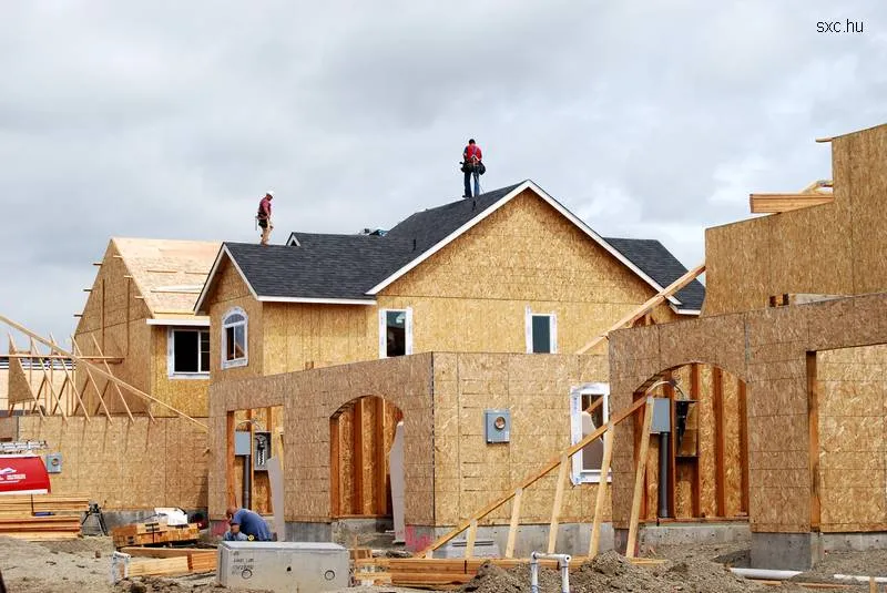 Arquitectura de Casas: Casas residenciales construidas de madera.