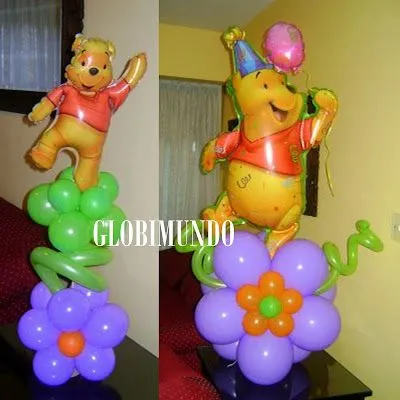 ARREGLO Y CENTRO DE MESA WINNIE POOH 1