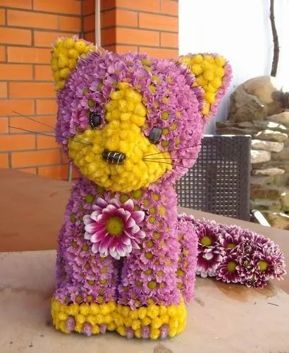 Arreglos florales en forma de animalitos - Imagui