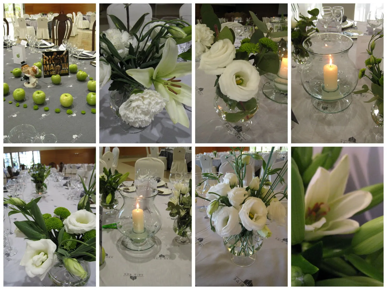 Arreglos florales para mesas de matrimonio - Imagui