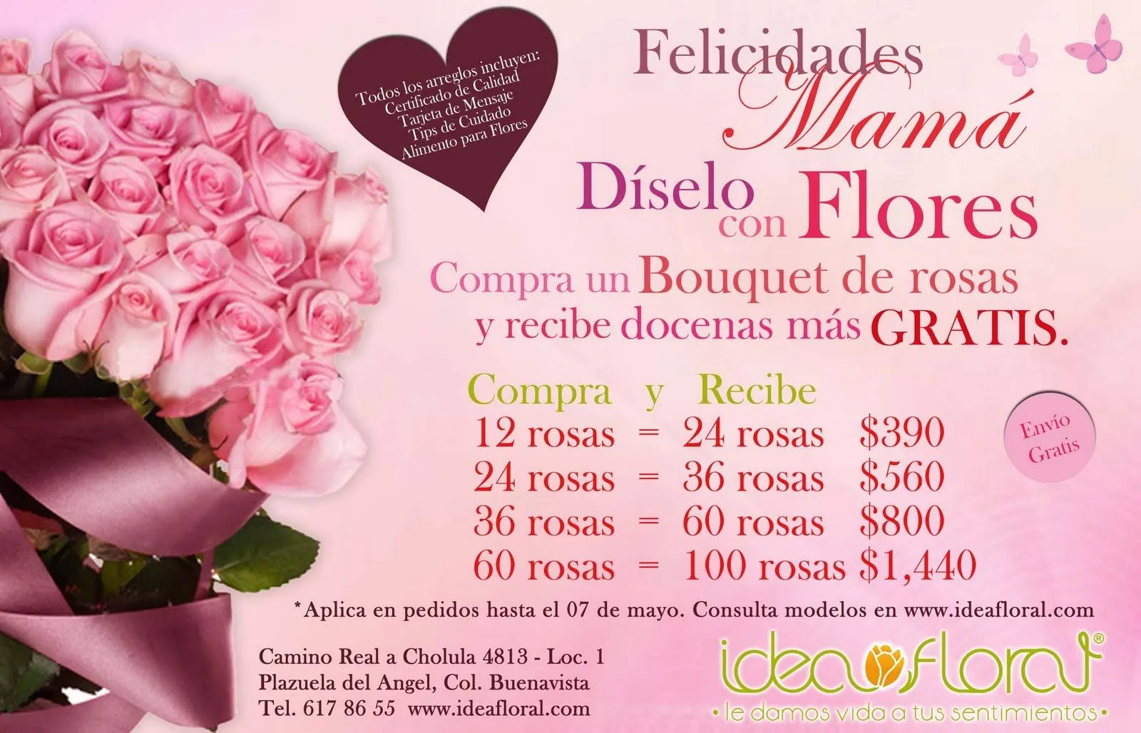 Arreglos Florales en Puebla: Especial 10 de mayo