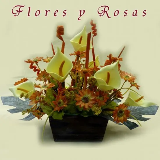 Imágenes de arreglos con flores artificiales - Imagui