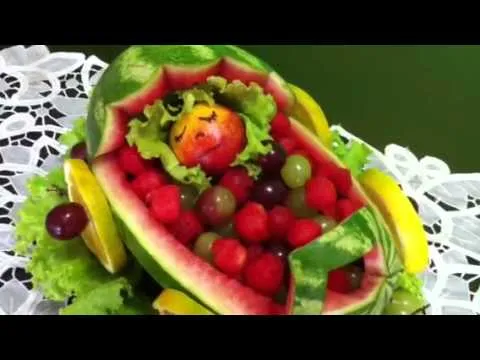 Arreglo Frutal Bebe Feliz - YouTube
