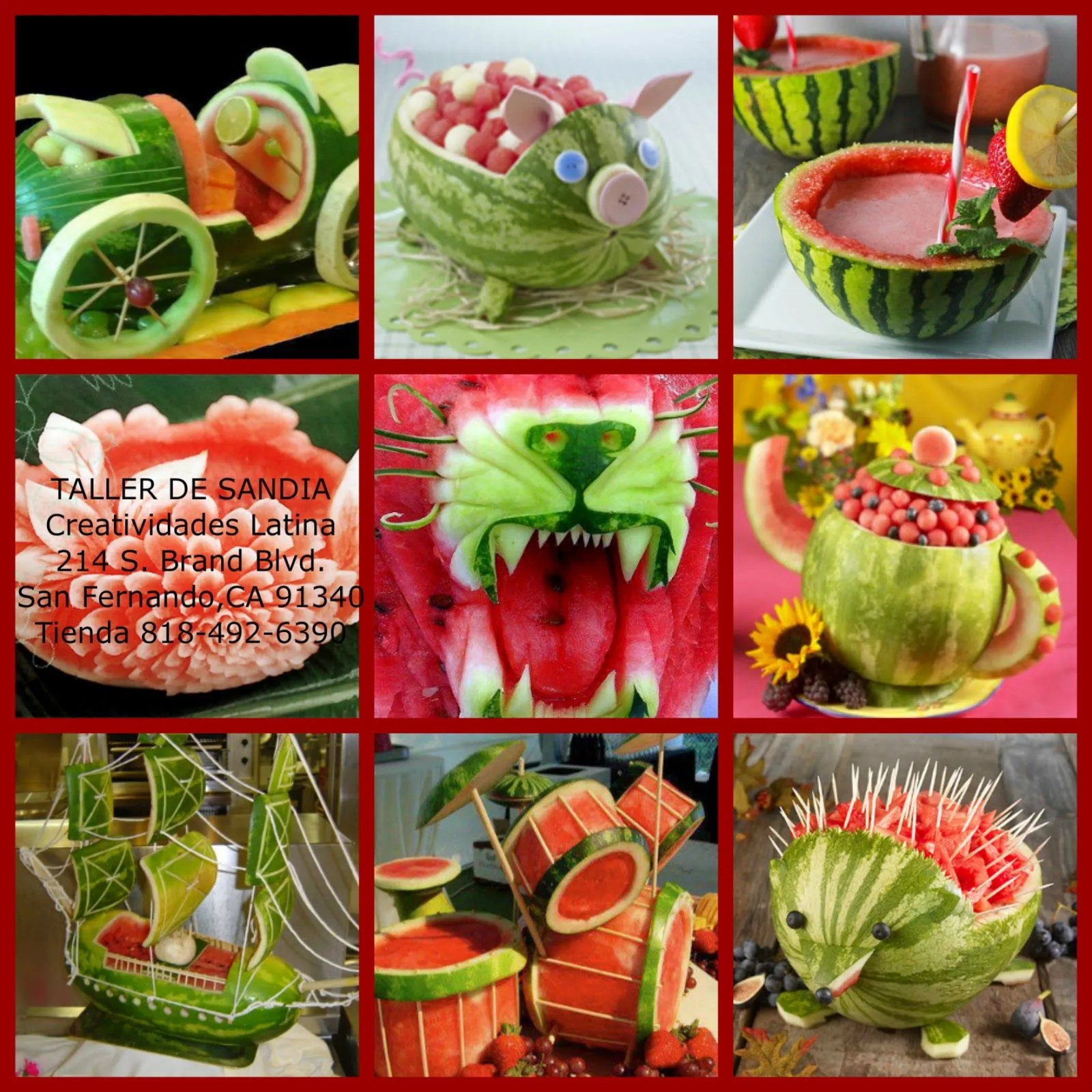 Arreglos con Frutas y Vegetales en Creatividades Latinas: SANDIA ...