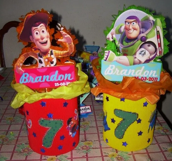 Arreglos de mesa para 3 años de Toy Story - Imagui