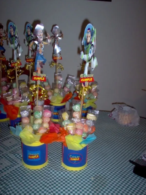 Arreglos de mesa de toy story para fiestas infantiles - Imagui ...