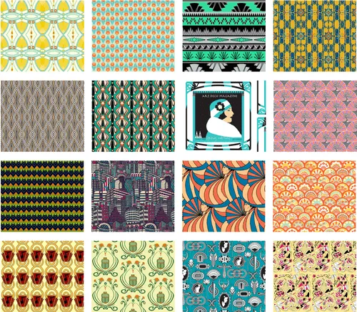 Art Deco Collage: Vote for your favorite art deco inspired fabric ...