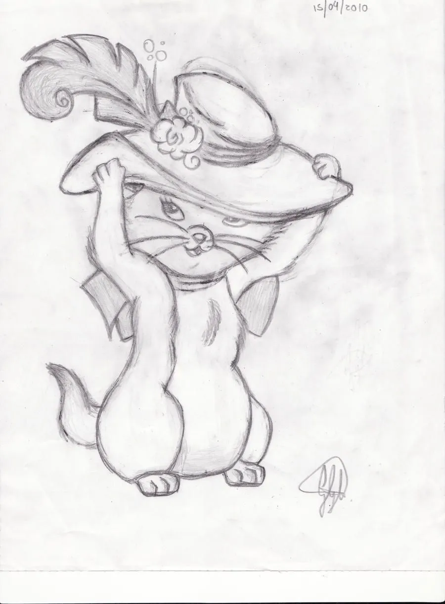 ... art drawings movies tv 2010 2012 gabita758 marie gatita de los