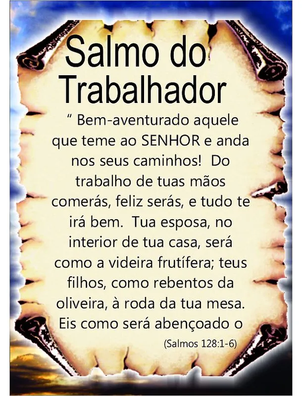 Art Universal: SALMO DO TRABALHADOR