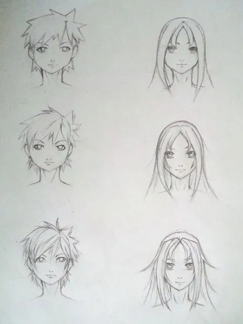 ARTBOOK PROJECT: Boceto parte 3: CABELLO, OJOS, NARIZ, BOCA Y ...