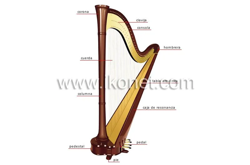 arte y arquitectura > música > instrumentos de cuerda > arpa ...