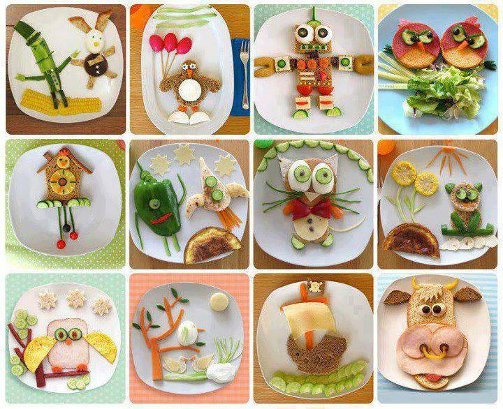 Arte culinario para chicos: Fotos de platos decorados para niños