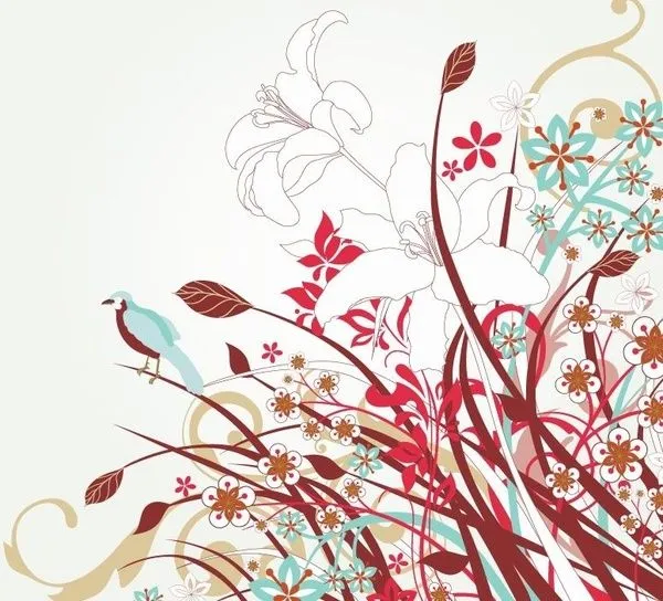 Free Floral Vector Art Vector floral - Free vector for free download