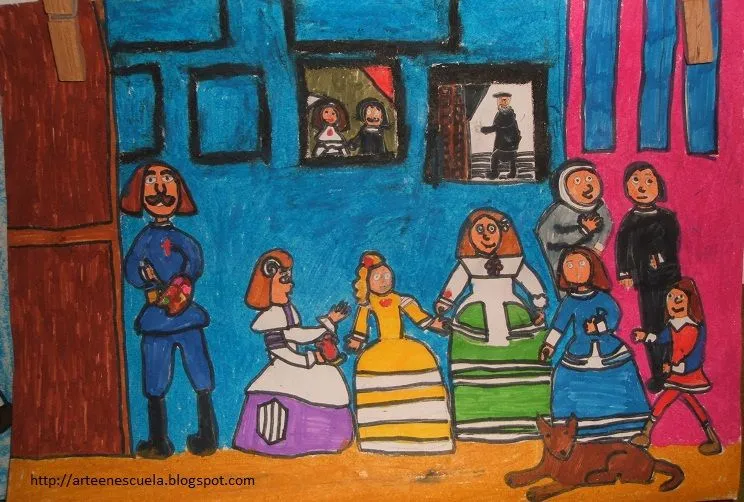 ARTE EN LA ESCUELA: DIBUJO DE LAS MENINAS DE VELÁZQUEZ